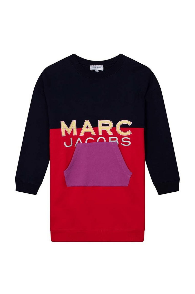 Marc Jacobs sukienka bawełniana dziecięca kolor czerwony mini oversize