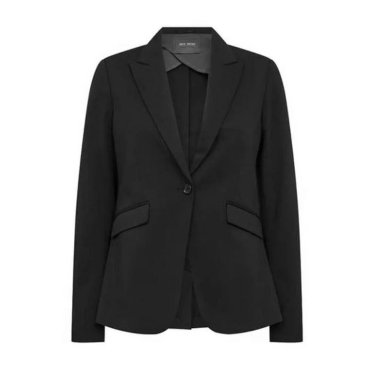 Klasyczny Charm Blazer Czarny MOS Mosh