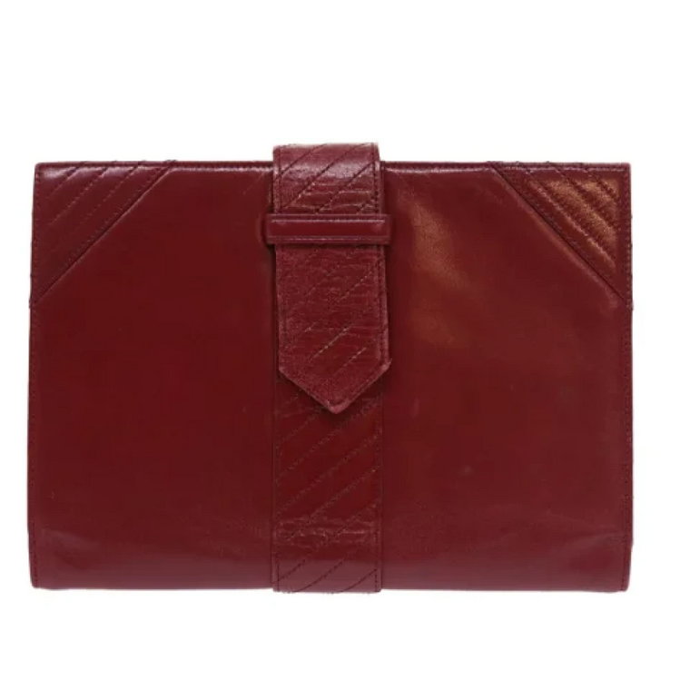 Pre-owned Leather clutches Yves Saint Laurent Vintage