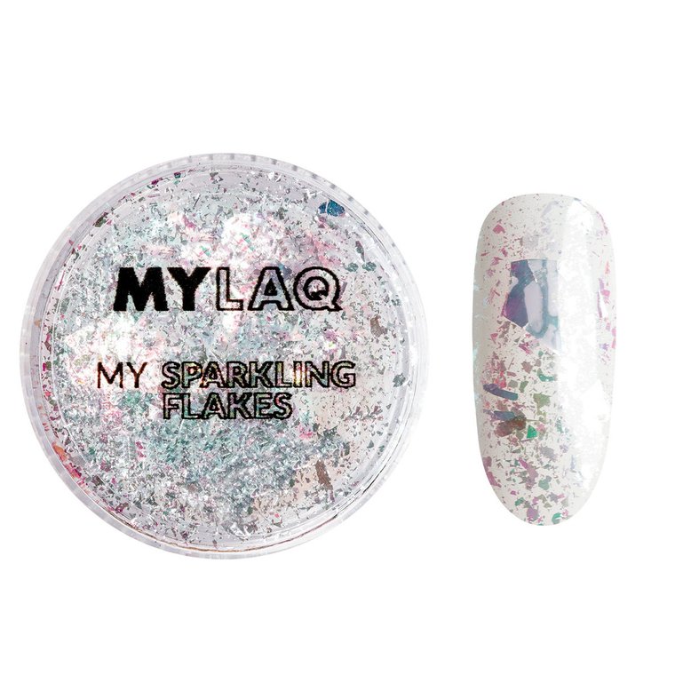 MYLAQ Pyłek do paznokci MY SPARKLING FLAKES 0,1 g