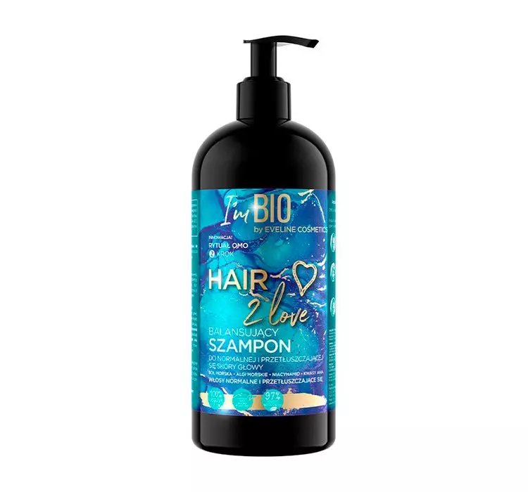 EVELINE HAIR 2 LOVE BALANSUJĄCY SZAMPON DO WŁOSÓW NORMALNYCH I PRZETŁUSZCZAJĄCYCH SIĘ 400ML