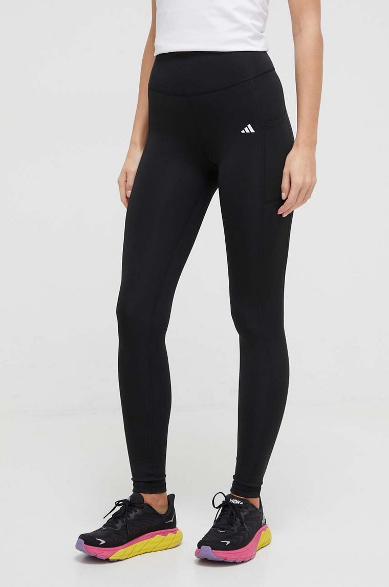 adidas Performance legginsy treningowe Optime kolor czarny gładkie IQ2688