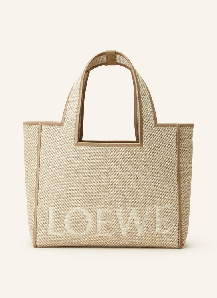 Loewe Torba Na Ramię Font Tote Small weiss