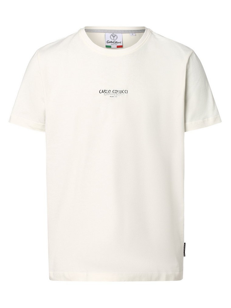 Carlo Colucci - T-shirt męski, biały