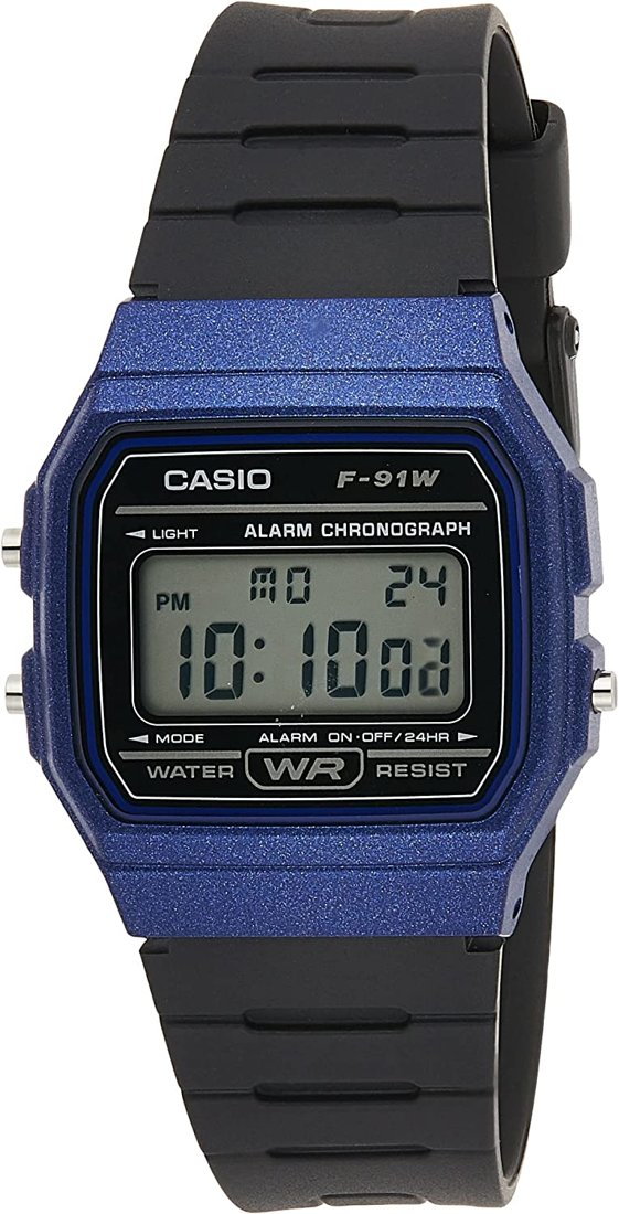 ZEGAREK MĘSKI CASIO F-91WM-2ADF (zd102e)  + BOX