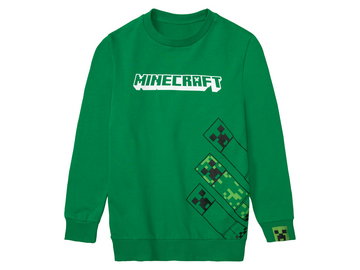 Minecraft Bluza dziecięca, 1 sztuka (134, Zielony)