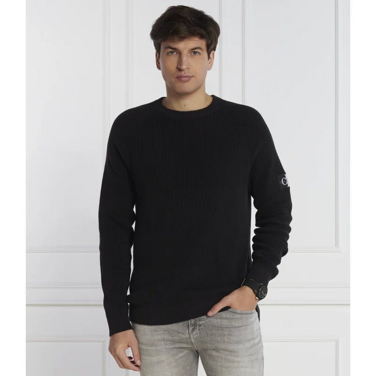 CALVIN KLEIN JEANS Sweter BADGE EASY | Regular Fit