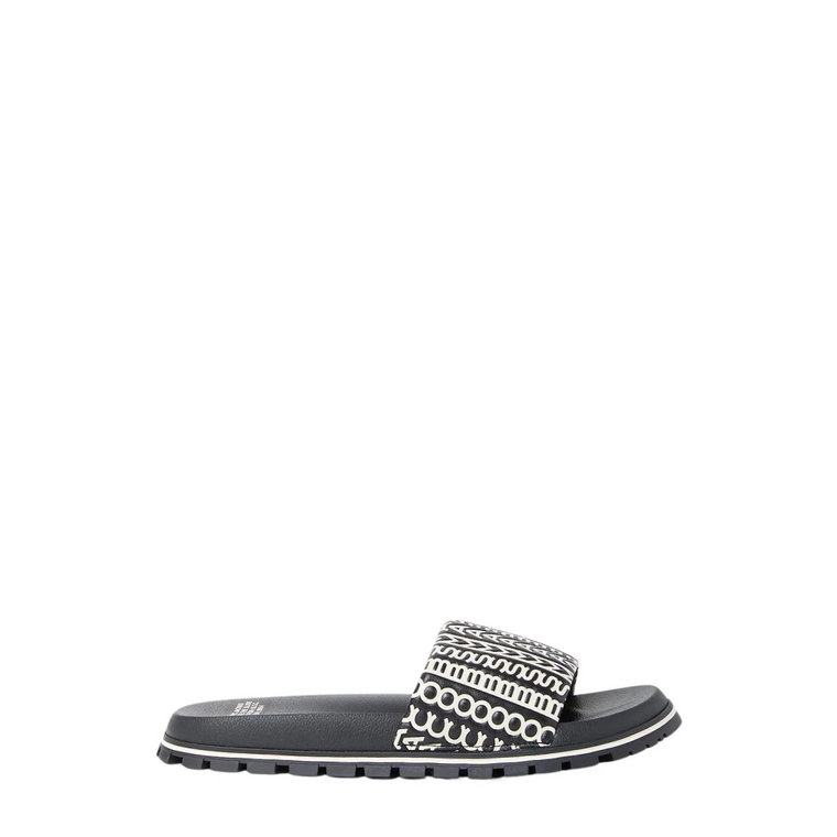 Skórzane Monogram Slides Marc Jacobs