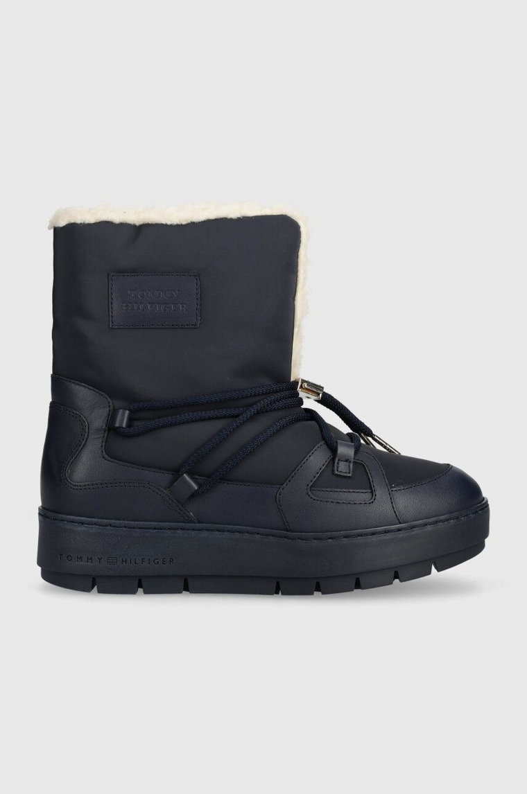 Tommy Hilfiger śniegowce TOMMY ESSENTIAL SNOWBOOT kolor granatowy FW0FW07504