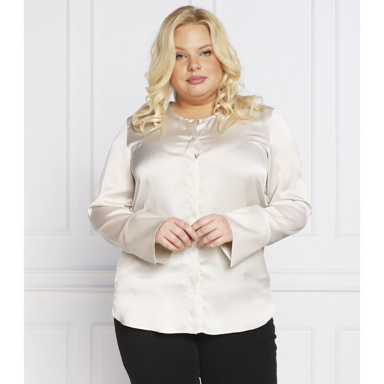 Persona by Marina Rinaldi Satynowa bluzka FASCIA plus size | Regular Fit