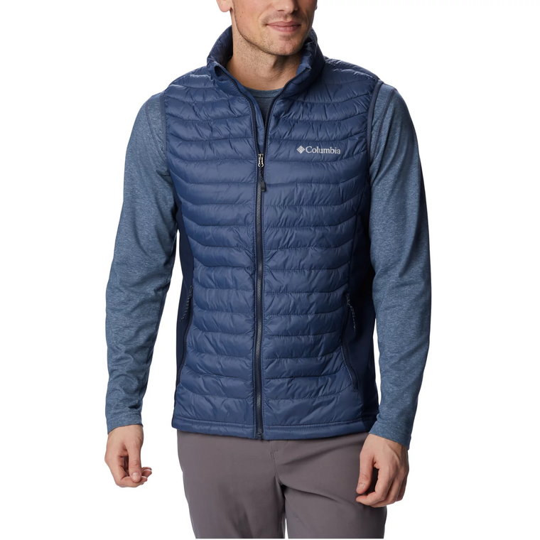 Columbia Powder Pass Vest 1842414479, Męskie, Niebieskie, bezrękawniki, nylon, rozmiar: L