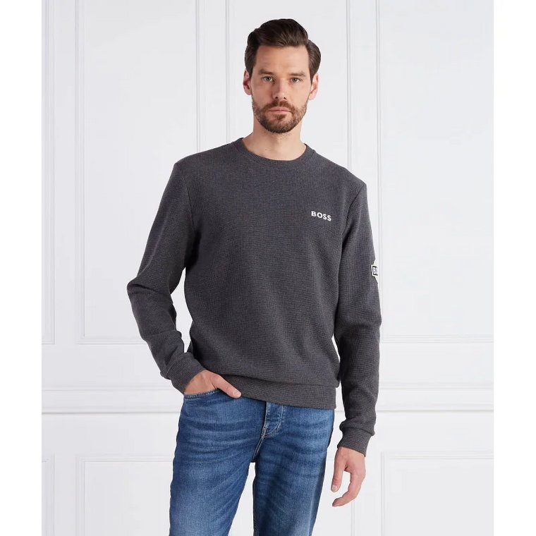 BOSS BLACK Sweter Structure Sweatshirt | Regular Fit