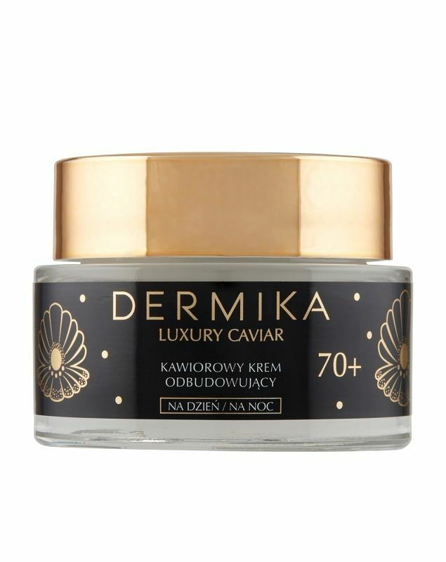 Dermika Luxury Caviar Kawiorowy Krem odbudowujący 70+ dzień/noc 50ml