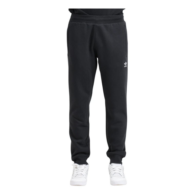 Czarne Essentials Spodnie z Trefoil Adidas Originals