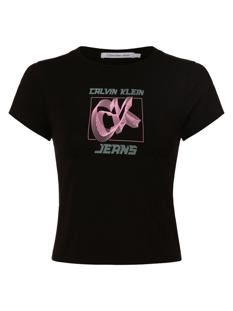 Calvin Klein Jeans - T-shirt damski, czarny