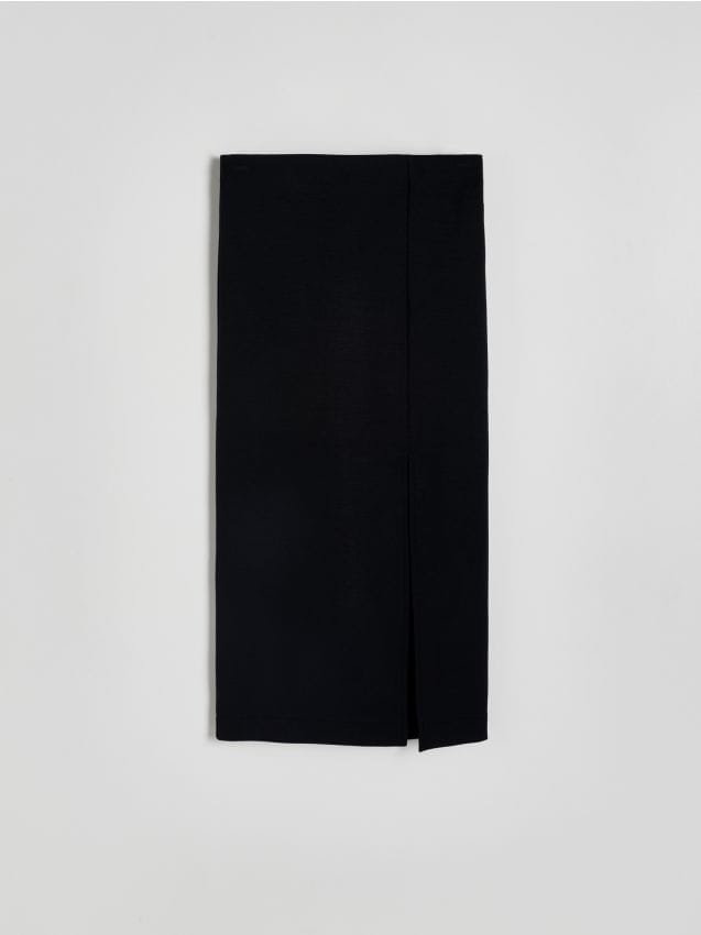 Reserved - Spódnica z modalem - czarny