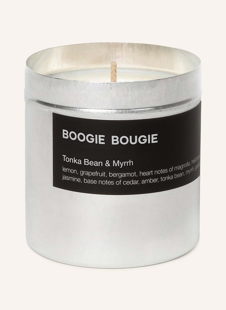 Boogie Bougie Świeca Zapachowa Tonka Bean & Myrrh silber