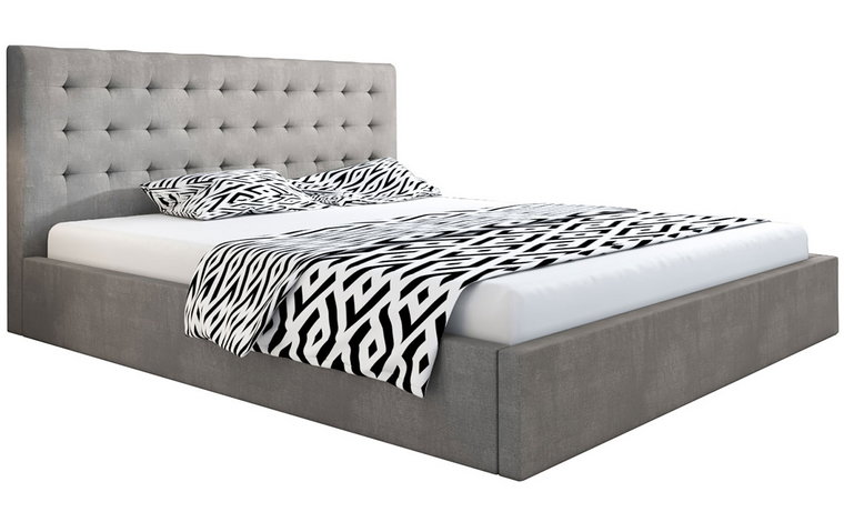 Tapicerowane łóżko dwuosobowe 140x200 Pikaro 3X - 36 kolorów
