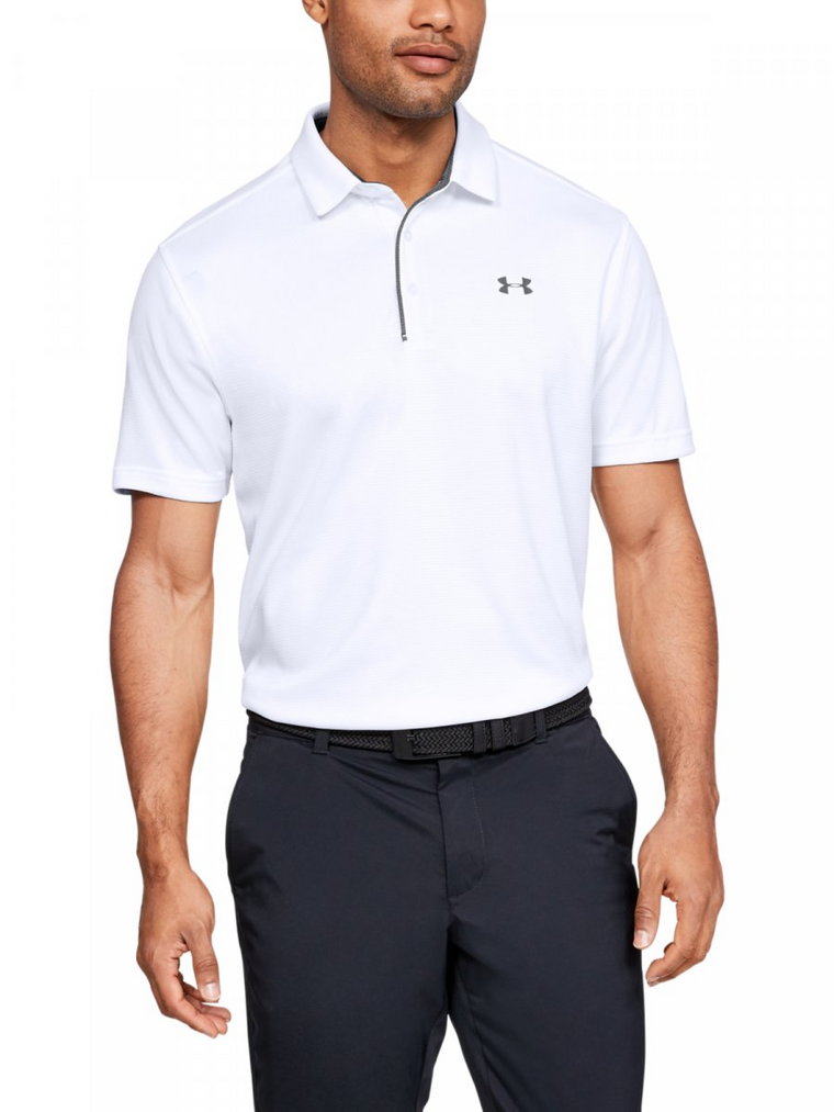 Męska koszulka do golfa UNDER ARMOUR Tech Polo - biała