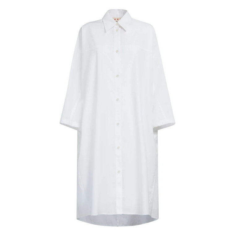 poplin oversized shirt dress Marni