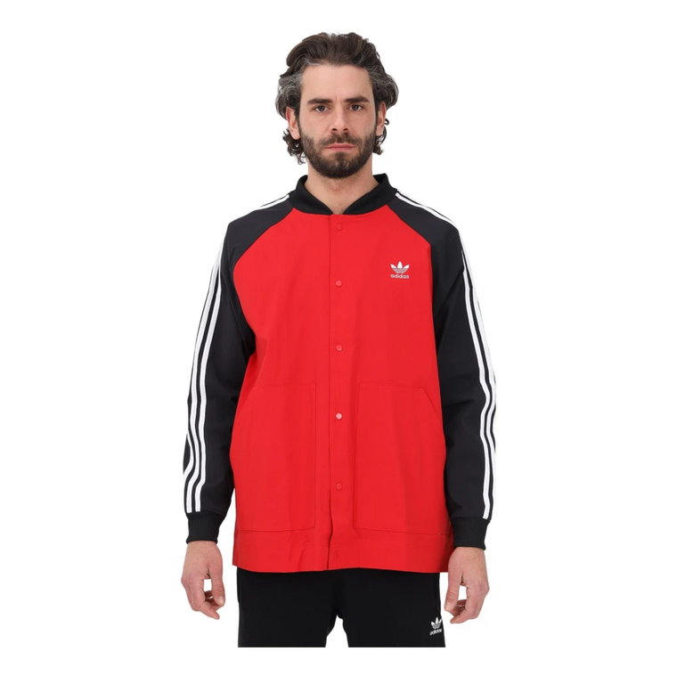 Czerwone Płaszcze Adidas
