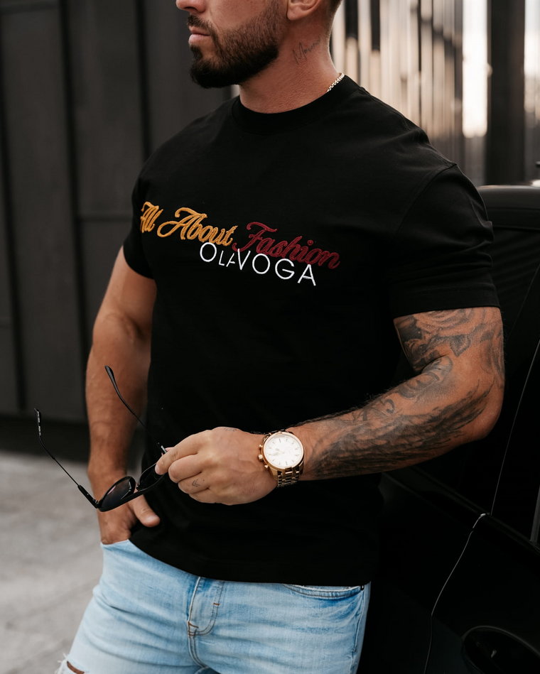 T-shirt męski OLAVOGA LA czarny