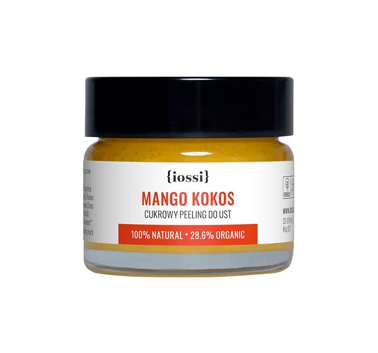 IOSSI CUKROWY PEELING DO UST Z WOSKIEM PSZCZELIM MANGO KOKOS 15ML