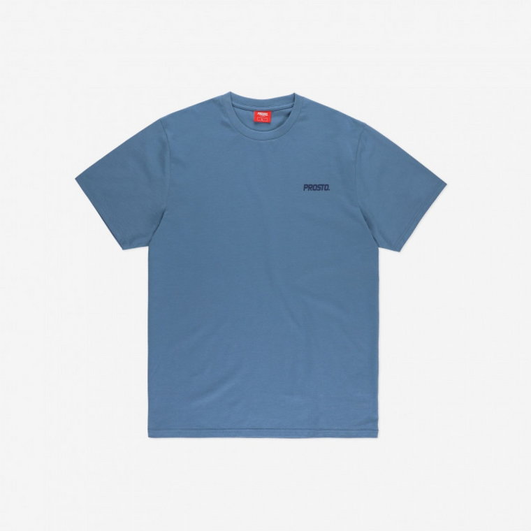 Męski t-shirt z nadrukiem Prosto Classh - niebieski