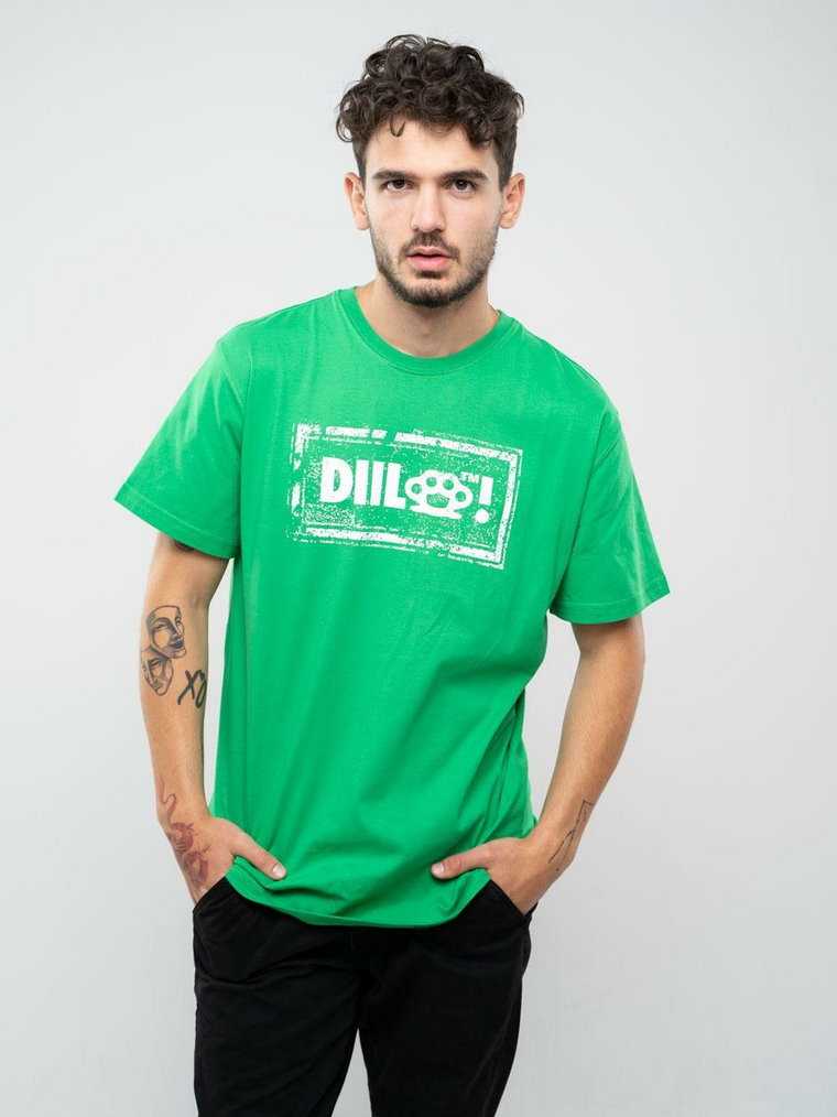 Koszulka Z Krótkim Rękawem DIIL Damage Dill Frame Zielona