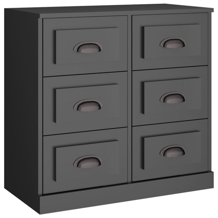 Klasyczna szafka drewnopochodna czarna 70x35,5x67,