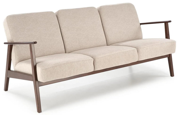 Beżowa trzyosobowa sofa w stylu vintage - Conti 5X