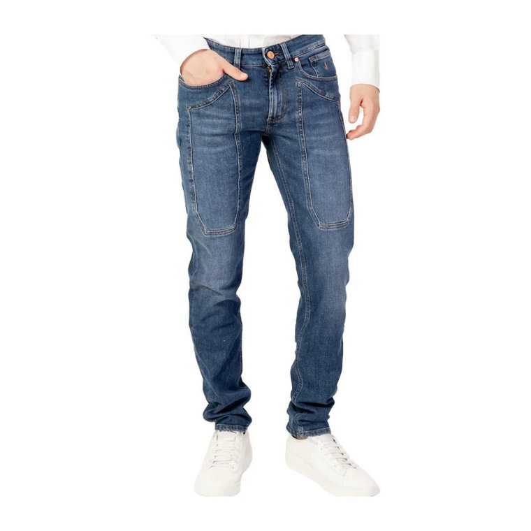 Mid Blue Slim Fit Denim Jeans Jeckerson