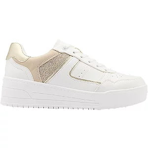 Biało-beżowo-szare sneakersy graceland - Damskie - Kolor: Białe - Rozmiar: 37