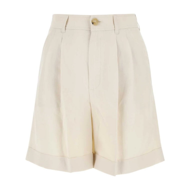 Sand Viscose Blend Shorts Woolrich