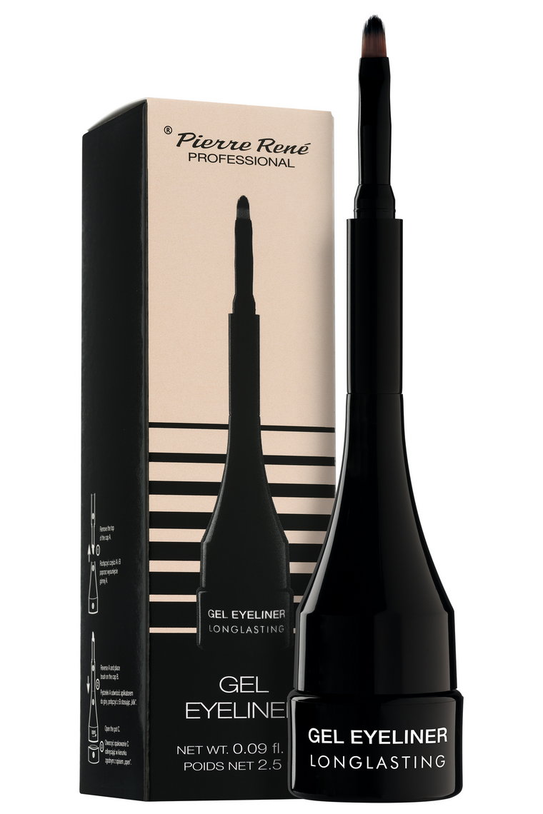 Pierre Rene Gel Eyeliner Żelowy eyeliner, 01 Carbon Black