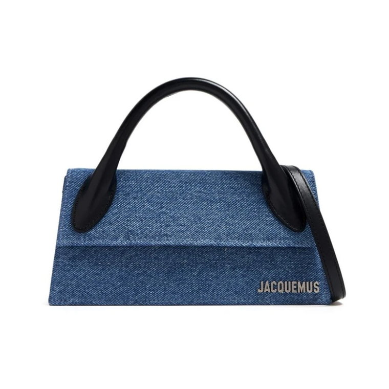 Denim Blue Long Handle Shoulder Bag Jacquemus
