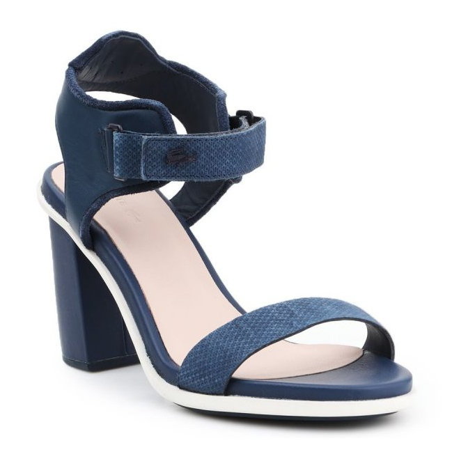 Sandały Lacoste Lonelle Heel Sandal 116 1 W Caw 7-31CAW0112003 niebieskie