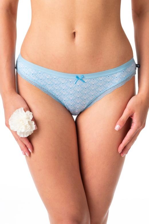 Figi damskie bawełniane (2 pack) o kroju mini bikini w etniczny wzór LPR 995 Key