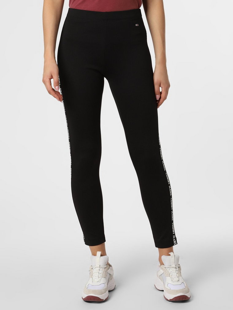 Tommy Jeans - Legginsy damskie, czarny