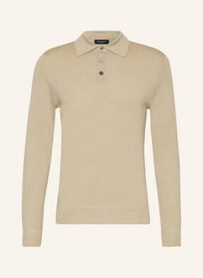 Hackett London Koszulka Polo Z Dzianiny Z Wełny Merino beige