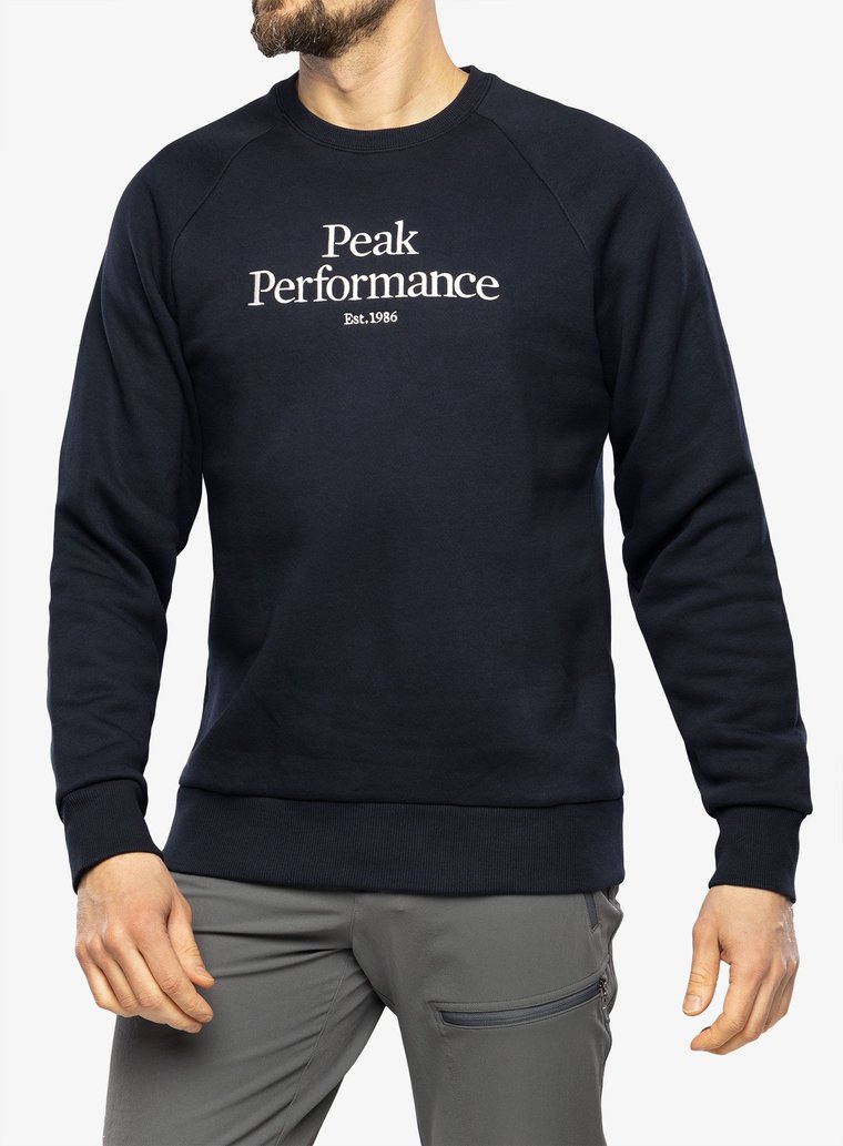 Bluza męska Peak Performance Original Crew - blue shadow