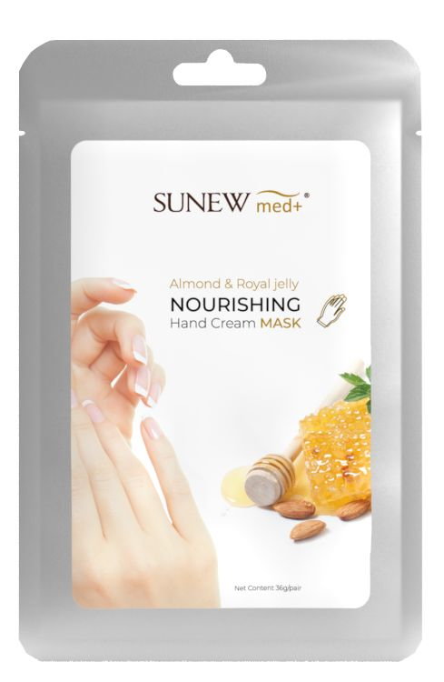 Sunew Med+ - Maska do dłoni Migdał & Mleczko pszczele 36g