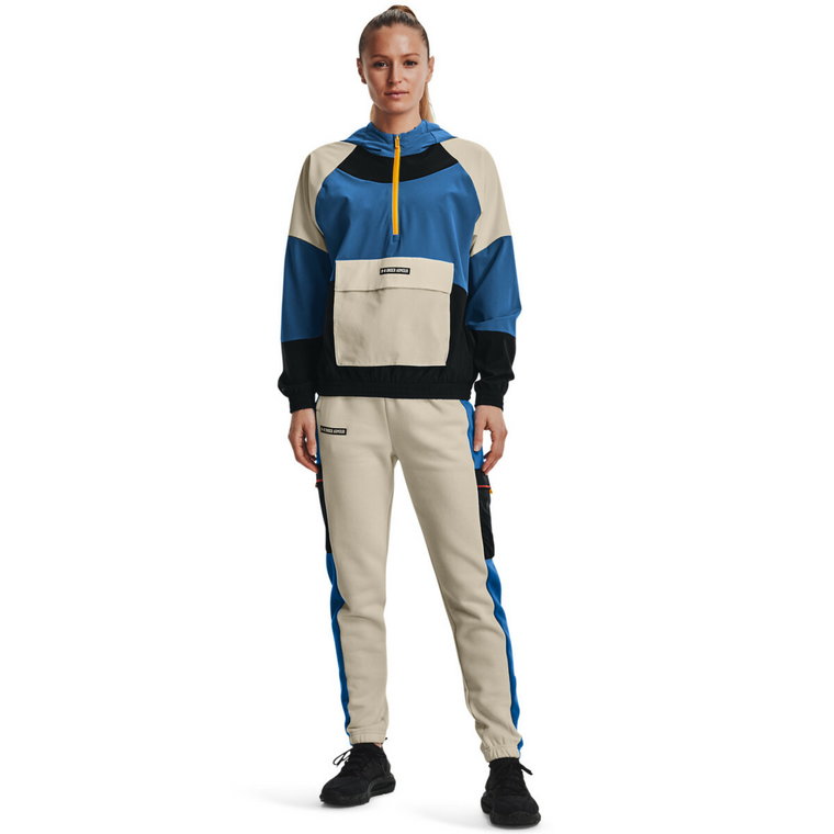 Damskie spodnie treningowe UNDER ARMOUR Rival Fleece SP Pant - beżowe