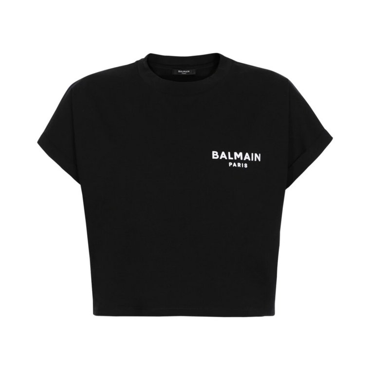 Cropped Logo T-shirt Balmain