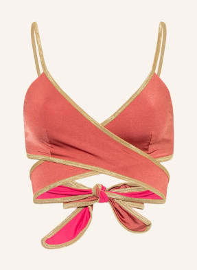 Mymarini Góra Od Bikini Bralette Shine Z Ochroną Uv 50+ pink