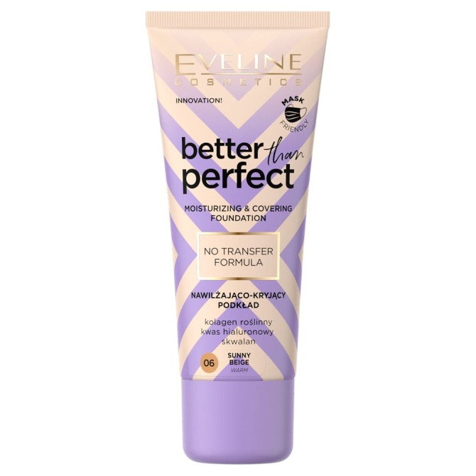 Eveline Cosmetics Better Than Perfect nawilżająco-kryjący podkład 06 Sunny Beige 30ml