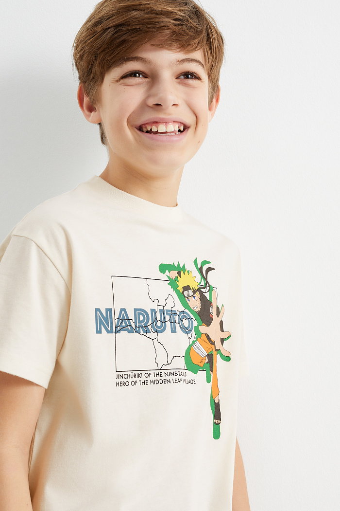 C&A Naruto-koszulka z krótkim rękawem, Beżowy, Rozmiar: 158