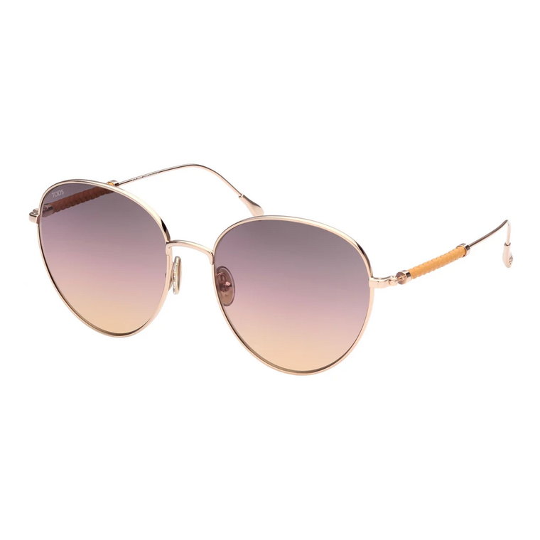 Rose Gold Sunglasses Grey Pink Shaded Tod's