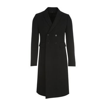 Sapio, Double Breasted Long Jacket Szary, male,