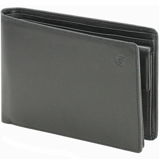 Esquire Logo Wallet Leather 13 cm schwarz